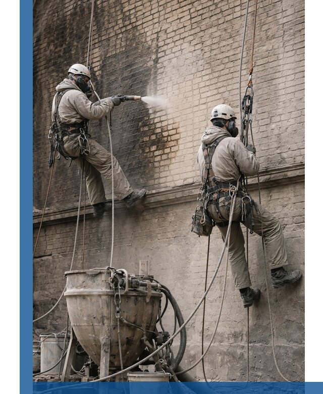 Пескоструйная очистка фасадов в Моршанске профессионально