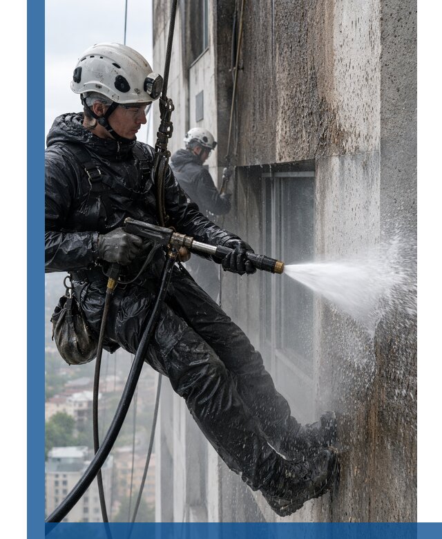 Гидроструйная очистка фасадов и конструкций в Моршанске