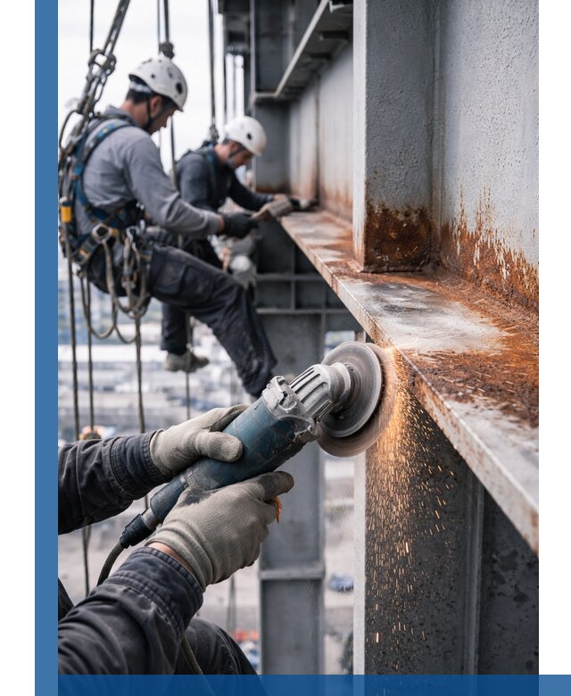 Зачистка металла от ржавчины и подготовка поверхностей в Моршанске