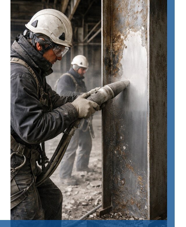 Удаление старой краски с металла в Моршанске от 467 р. | ВЫСОТНИК-Мрш