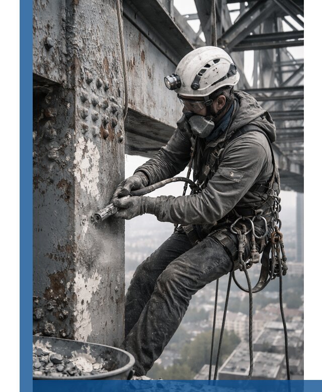 Удаление старой краски с металлических конструкций в Моршанске