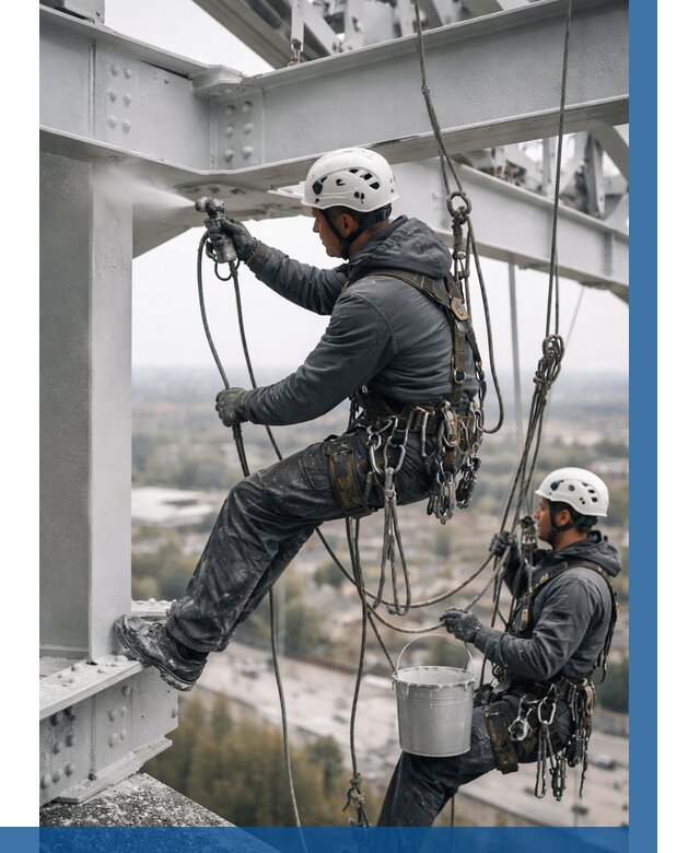 Покраска металлоконструкций на высоте в Моршанске 363 р |ВЫСОТНИК-Мрш