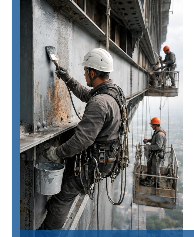 Покраска металлоконструкций на высоте в Моршанске профессионально