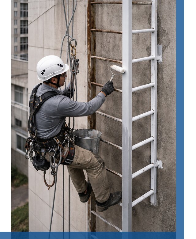 Покраска пожарных лестниц в Моршанске от 4673 р. | ВЫСОТНИК-Мрш
