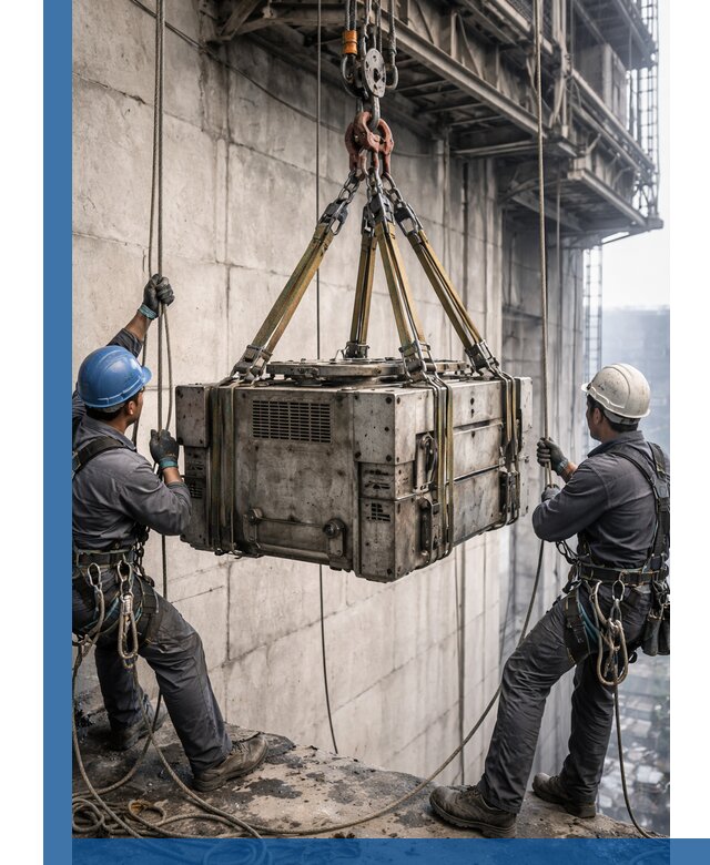 Такелажные работы на высоте, подъем и монтаж грузов в Моршанске