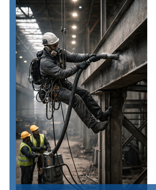 Обеспыливание конструкций в цехах промышленного производства в Моршанске