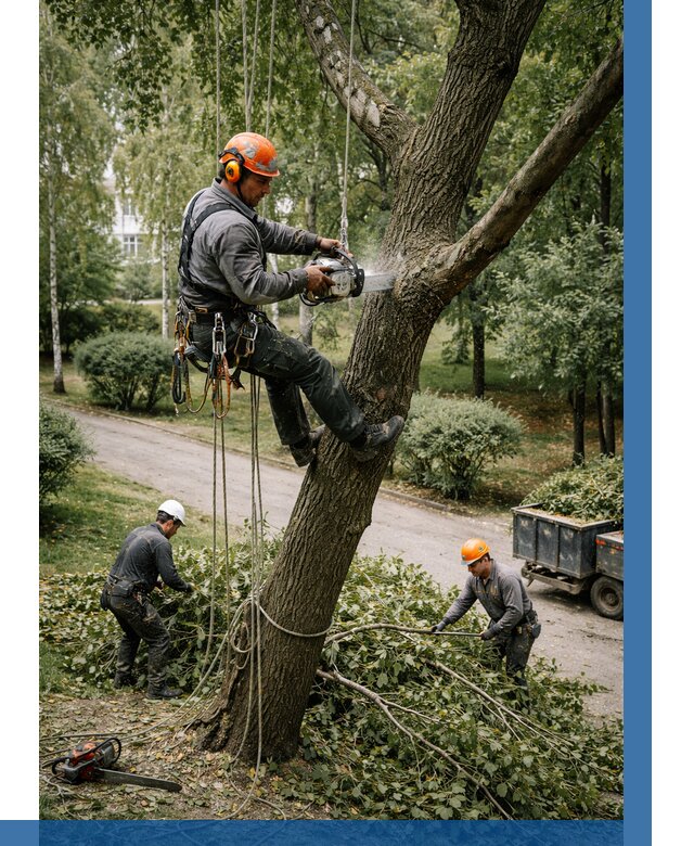 Кронирование деревьев в Моршанске от 6750 р. | ВЫСОТНИК-Мрш