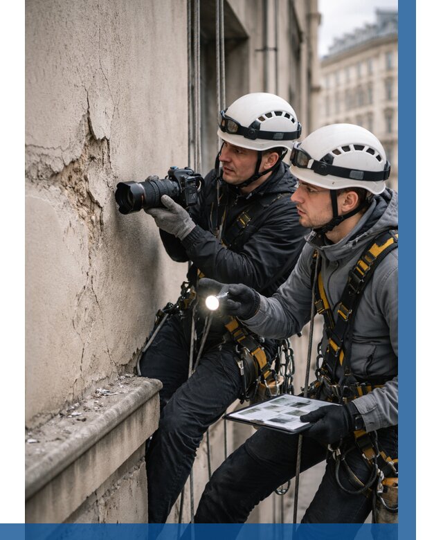 Фотофиксация дефектов фасада в Моршанске от 4673 р. | ВЫСОТНИК-Мрш